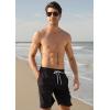 imageAPTRO Mens Swim Trunks 9quot Quick Dry Bathing Suit Big ampamp Tall Beach Swimsuits17 Solid Black