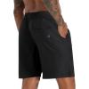 imageAPTRO Mens Swim Trunks 9quot Quick Dry Bathing Suit Big ampamp Tall Beach Swimsuits17 Solid Black