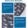 imageAPTRO Mens Swim Trunks 9quot Quick Dry Bathing Suit Big ampamp Tall Beach Swimsuits1702 Shark