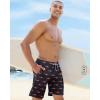 imageAPTRO Mens Swim Trunks 9quot Quick Dry Bathing Suit Big ampamp Tall Beach Swimsuits1702 Shark Bluered