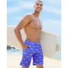 imageAPTRO Mens Swim Trunks 9quot Quick Dry Bathing Suit Big ampamp Tall Beach Swimsuits1702 Shark Orange