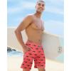 imageAPTRO Mens Swim Trunks 9quot Quick Dry Bathing Suit Big ampamp Tall Beach Swimsuits1702 Shark Pink