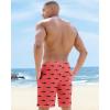 imageAPTRO Mens Swim Trunks 9quot Quick Dry Bathing Suit Big ampamp Tall Beach Swimsuits1702 Shark Pink