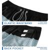 imageAPTRO Mens Swim Trunks 9quot Quick Dry Bathing Suit Big ampamp Tall Beach Swimsuits1703 Stripes Cream