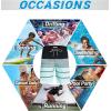 imageAPTRO Mens Swim Trunks 9quot Quick Dry Bathing Suit Big ampamp Tall Beach Swimsuits1703 Stripes Cream