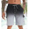 imageAPTRO Mens Swim Trunks 9quot Quick Dry Bathing Suit Big ampamp Tall Beach SwimsuitsGradient Black