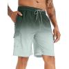 imageAPTRO Mens Swim Trunks 9quot Quick Dry Bathing Suit Big ampamp Tall Beach SwimsuitsGradient Cargogradient Army