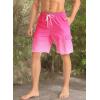 imageAPTRO Mens Swim Trunks 9quot Quick Dry Bathing Suit Big ampamp Tall Beach SwimsuitsGradient Gradual Pink