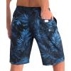 imageAPTRO Mens Swim Trunks 9quot Quick Dry Bathing Suit Big ampamp Tall Beach SwimsuitsH14 Palm Blue