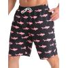 imageAPTRO Mens Swim Trunks 9quot Quick Dry Bathing Suit Big ampamp Tall Beach SwimsuitsH16 Fishshark