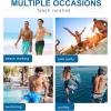 imageAPTRO Mens Swim Trunks 9quot Quick Dry Bathing Suit Big ampamp Tall Beach SwimsuitsHa02 Blue
