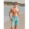 imageAPTRO Mens Swim Trunks 9quot Quick Dry Bathing Suit Big ampamp Tall Beach SwimsuitsHw015 Green Shark