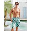 imageAPTRO Mens Swim Trunks 9quot Quick Dry Bathing Suit Big ampamp Tall Beach SwimsuitsHw015 Green Shark