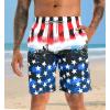 imageAPTRO Mens Swim Trunks 9quot Quick Dry Bathing Suit Big ampamp Tall Beach SwimsuitsK38 Flagred