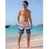 imageAPTRO Mens Swim Trunks 9quot Quick Dry Bathing Suit Big ampamp Tall Beach SwimsuitsK38 Flagred