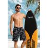 imageAPTRO Mens Swim Trunks 9quot Quick Dry Bathing Suit Big ampamp Tall Beach SwimsuitsM18 Hula Black