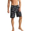 imageAPTRO Mens Swim Trunks 9quot Quick Dry Bathing Suit Big ampamp Tall Beach SwimsuitsM18 Hula Black