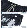 imageAPTRO Mens Swim Trunks 9quot Quick Dry Bathing Suit Big ampamp Tall Beach SwimsuitsPalm Black