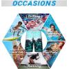 imageAPTRO Mens Swim Trunks 9quot Quick Dry Bathing Suit Big ampamp Tall Beach SwimsuitsPalm Treeaqua