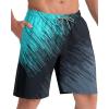 imageAPTRO Mens Swim Trunks 9quot Quick Dry Bathing Suit Big ampamp Tall Beach SwimsuitsT10gradient C2green