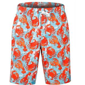 imageAPTRO Mens Swim Trunks 9quot Quick Dry Bathing Suit Big ampamp Tall Beach SwimsuitsH10crab
