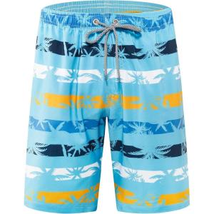 imageAPTRO Mens Swim Trunks 9quot Quick Dry Bathing Suit Big ampamp Tall Beach SwimsuitsHa02 Blue