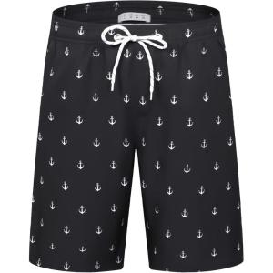 imageAPTRO Mens Swim Trunks 9quot Quick Dry Bathing Suit Big ampamp Tall Beach SwimsuitsHw016anchor
