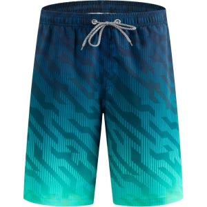 imageAPTRO Mens Swim Trunks 9quot Quick Dry Bathing Suit Big ampamp Tall Beach SwimsuitsM20 T11 Green
