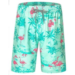 imageAPTRO Mens Swim Trunks 9quot Quick Dry Bathing Suit Big ampamp Tall Beach SwimsuitsT11 Flamingo