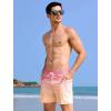 imageAPTRO 2 in 1 Mens Swim Trunks 5quot Quick Dry Swim Shorts Bathing Suit Swim Trunks with Zipper PocketsW01pink