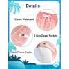 imageAPTRO 2 in 1 Mens Swim Trunks 5quot Quick Dry Swim Shorts Bathing Suit Swim Trunks with Zipper PocketsW01pink