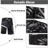 imageAPTRO 2 in 1 Mens Swim Trunks 9quot with Zipper Pockets Bathing Suit Builtin Board Shorts Swimwear Long ShortsBlackpalm