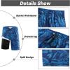 imageAPTRO 2 in 1 Mens Swim Trunks 9quot with Zipper Pockets Bathing Suit Builtin Board Shorts Swimwear Long ShortsBluepineapple