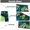 imageAPTRO 2 in 1 Mens Swim Trunks 9quot with Zipper Pockets Bathing Suit Builtin Board Shorts Swimwear Long ShortsBs01 Palm Green