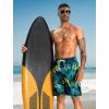 imageAPTRO 2 in 1 Mens Swim Trunks 9quot with Zipper Pockets Bathing Suit Builtin Board Shorts Swimwear Long ShortsBs01 Palm Green