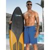 imageAPTRO 2 in 1 Mens Swim Trunks 9quot with Zipper Pockets Bathing Suit Builtin Board Shorts Swimwear Long ShortsBs09 Blue