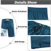 imageAPTRO 2 in 1 Mens Swim Trunks 9quot with Zipper Pockets Bathing Suit Builtin Board Shorts Swimwear Long ShortsBs10 Solid Dark Blue