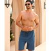 imageAPTRO 2 in 1 Mens Swim Trunks 9quot with Zipper Pockets Bathing Suit Builtin Board Shorts Swimwear Long ShortsBs10 Solid Dark Blue
