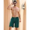 imageAPTRO 2 in 1 Mens Swim Trunks 9quot with Zipper Pockets Bathing Suit Builtin Board Shorts Swimwear Long ShortsBs14 Green