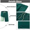 imageAPTRO 2 in 1 Mens Swim Trunks 9quot with Zipper Pockets Bathing Suit Builtin Board Shorts Swimwear Long ShortsBs14 Green