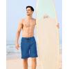 imageAPTRO 2 in 1 Mens Swim Trunks 9quot with Zipper Pockets Bathing Suit Builtin Board Shorts Swimwear Long ShortsBs17 Peacock Blue