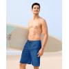 imageAPTRO 2 in 1 Mens Swim Trunks 9quot with Zipper Pockets Bathing Suit Builtin Board Shorts Swimwear Long ShortsBs17 Peacock Blue