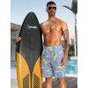 imageAPTRO 2 in 1 Mens Swim Trunks 9quot with Zipper Pockets Bathing Suit Builtin Board Shorts Swimwear Long ShortsLightning