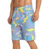 imageAPTRO 2 in 1 Mens Swim Trunks 9quot with Zipper Pockets Bathing Suit Builtin Board Shorts Swimwear Long ShortsLightning