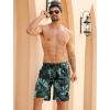 imageAPTRO 2 in 1 Mens Swim Trunks 9quot with Zipper Pockets Bathing Suit Builtin Board Shorts Swimwear Long ShortsPalm Green