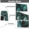 imageAPTRO 2 in 1 Mens Swim Trunks 9quot with Zipper Pockets Bathing Suit Builtin Board Shorts Swimwear Long ShortsPalm Green