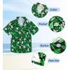imageAPTRO Boys Hawaiian Shirt Tropical Beach Casual Summer Shirt with Pocket Short Sleeve 415 YearsKf01 Dark Green Floral