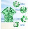 imageAPTRO Boys Hawaiian Shirt Tropical Beach Casual Summer Shirt with Pocket Short Sleeve 415 YearsKf03 Light Green Floral