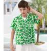 imageAPTRO Boys Hawaiian Shirt Tropical Beach Casual Summer Shirt with Pocket Short Sleeve 415 YearsKf03 Light Green Floral