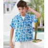 imageAPTRO Boys Hawaiian Shirt Tropical Beach Casual Summer Shirt with Pocket Short Sleeve 415 YearsKf04 Blue Floral